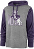 Mens K-State Wildcats Grey 47 Imprint Callback Long Sleeve Fashion Hood