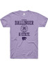 Rebekah Dallinger Lavender K-State Wildcats NIL Sport Icon Short Sleeve T Shirt