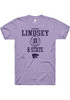Taymont Lindsey Lavender K-State Wildcats NIL Sport Icon Short Sleeve T Shirt