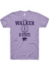 Zyanna Walker Lavender K-State Wildcats NIL Sport Icon Short Sleeve T Shirt