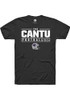 Evan Cantu Black K-State Wildcats NIL Stacked Box Short Sleeve T Shirt