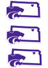 White K-State Wildcats Home State Decal