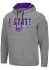 Mens K-State Wildcats Grey Colosseum Time Travelers Hooded Sweatshirt