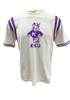 Purple K-State Wildcats Vault Yoke Short Sleeve Fashion T Shirt