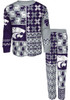 Kids Purple K-State Wildcats Ugly Sweater Loungewear PJ Set
