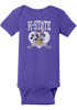 Baby Purple K-State Wildcats Disney Heart Troop Short Sleeve One Piece