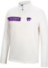 Mens K-State Wildcats White Colosseum Harrington 1/4 Zip Pullover