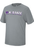 K-State Wildcats Grey Colosseum Four Leaf Short Sleeve T Shirt