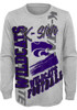 Youth Grey K-State Wildcats Game Day Vibes Long Sleeve T-Shirt