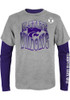 Youth Purple K-State Wildcats Game Day 3-In-1 Long Sleeve T-Shirt