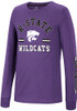 Youth K-State Wildcats Purple Colosseum Roof Long Sleeve T-Shirt