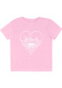 Toddler Girls K-State Wildcats Pink Colosseum Knobby Heart Short Sleeve T-Shirt