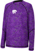 Youth K-State Wildcats Purple Colosseum Gust of Wind Long Sleeve T-Shirt