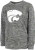 Toddler Grey K-State Wildcats Jaxon Long Sleeve T-Shirt
