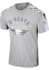 K-State Wildcats Grey Colosseum Hatch Short Sleeve T Shirt