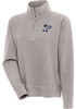 Womens K-State Wildcats Oatmeal Antigua Portal 1/4 Zip Pullover