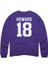 Will Howard Rally Mens Purple K-State Wildcats Name and Number Football Player Crew