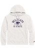 Mens White K-State Wildcats Hallow Classic Hooded Sweatshirt