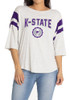 Womens K-State Wildcats Grey Flying Colors Sabrina LS Tee