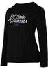 Womens Black K-State Wildcats Linger Hooded Sweatshirt