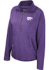 Womens K-State Wildcats Purple Colosseum Audrey 1/4 Zip Pullover