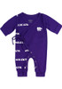 Baby Purple K-State Wildcats Taron Loungewear One Piece Pajamas