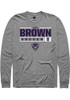 Ally Brown Rally Mens Graphite K-State Wildcats NIL Stacked Box Tee