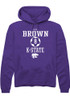 Ally Brown Rally Mens Purple K-State Wildcats NIL Sport Icon Hooded Sweatshirt