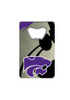 Purple K-State Wildcats Credit Card Bottle Opener