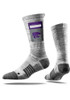 K-State Wildcats Strideline Pocket Mens Crew Socks - Grey
