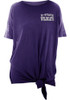 K-State Wildcats Purple New Era Slub Side Tie Short Sleeve T-Shirt