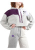 Womens K-State Wildcats White Hype and Vice Two Tone Colorblock Sweatpants