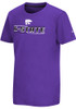 Youth K-State Wildcats Purple Colosseum Eddie Short Sleeve T-Shirt