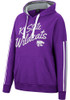 Womens K-State Wildcats Purple Colosseum Serena Hooded Sweatshirt