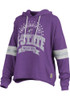 Womens K-State Wildcats Purple Pressbox Moonstone Hooded Sweatshirt