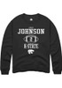 Avery Johnson Rally Mens Black K-State Wildcats NIL Sport Icon Crew Sweatshirt