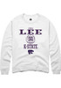 Ayoka Lee Rally Mens White K-State Wildcats NIL Sport Icon Crew Sweatshirt