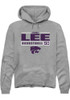 Ayoka Lee Rally Mens Graphite K-State Wildcats NIL Stacked Box Hooded Sweatshirt