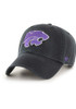 47 Black K-State Wildcats Clean Up Adjustable Hat