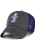 47 Charcoal K-State Wildcats Trawler Clean Up Adjustable Hat