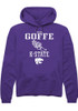 Joshua Goffe Rally Mens Purple K-State Wildcats NIL Sport Icon Hooded Sweatshirt