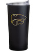 Black K-State Wildcats 20oz Foil Stainless Steel Tumbler