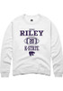 Jordan Riley Rally Mens White K-State Wildcats NIL Sport Icon Crew Sweatshirt