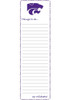 Purple K-State Wildcats To Do List Pad Notepad