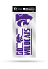 Purple K-State Wildcats 2 Pack Die Cut Decal