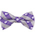 Checker K-State Wildcats Mens Tie - Purple