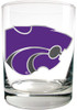 Purple K-State Wildcats 14oz Emblem Rock Glass