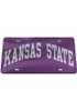 K-State Wildcats Purple  Wordmark License Plate