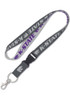 Charcoal  K-State Wildcats Charcoal Lanyard