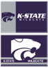 Purple  K-State Wildcats 2pk 2x3 Magnet